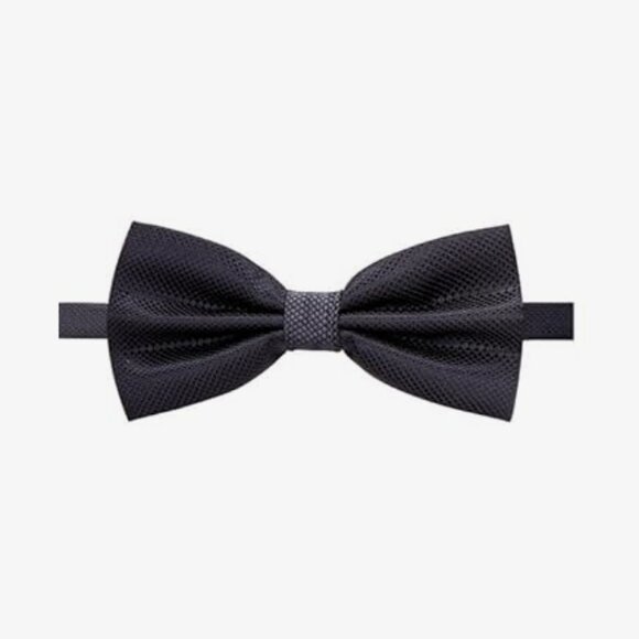 Elegant Bow Tie Bowtie Polyester Black Checkered - Picture 1 of 4